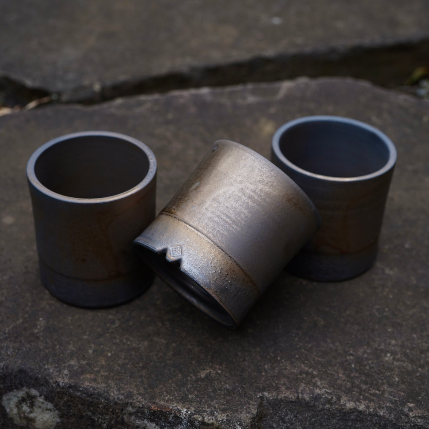 高見澤 匠 "黒磁/ブロンズ釉“ ポット