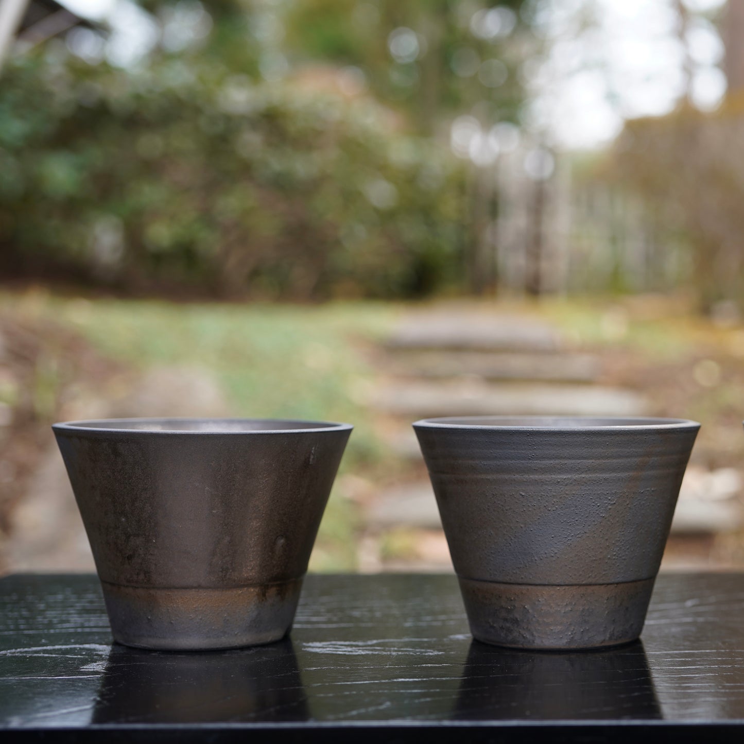 高見澤 匠 "黒磁/ブロンズ釉“ 鉢(中)